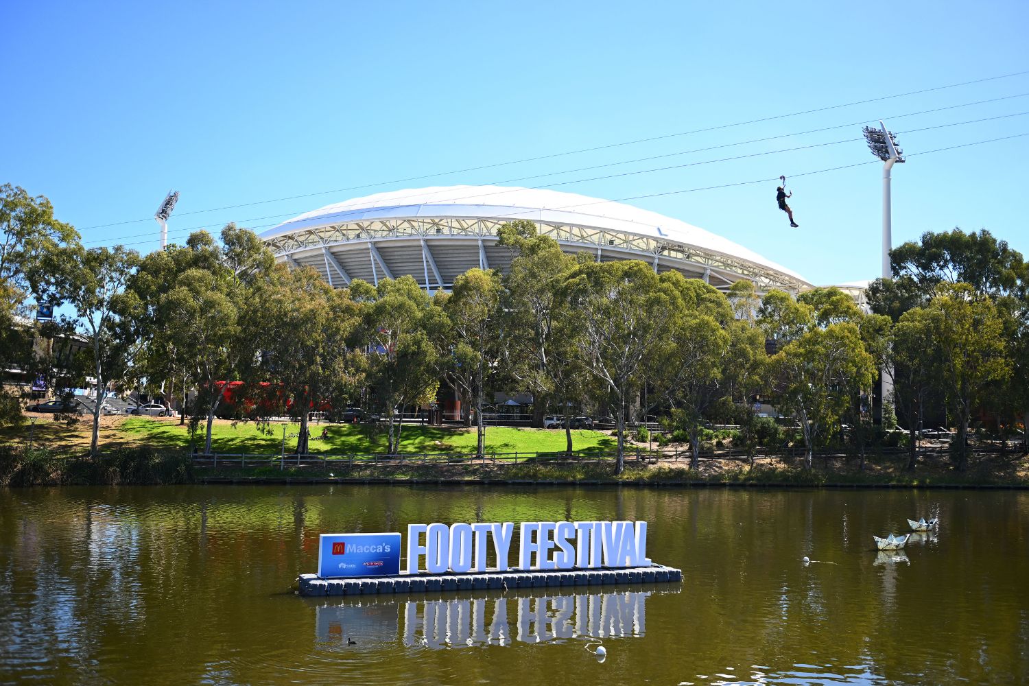 Faultless footy, cutting-edge cars, and an atmosphere like no other: a weekend in Adelaide for Gather Round